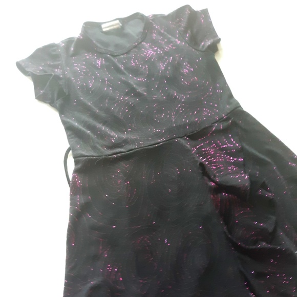 Speechless Other - 🔖Girls Black Dress with Purple Sparkle Swirls